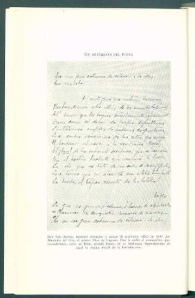 Un autógrafo del poeta