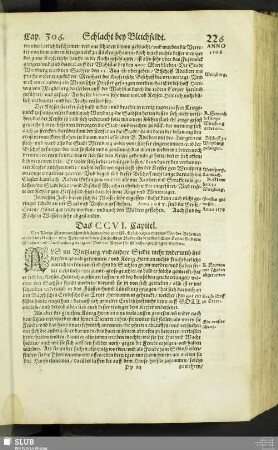 Das CCVI. Capitel