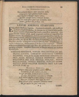 LXXVIII. Josephus Sthrutius