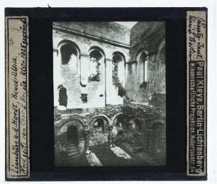 Bad Dürkheim, Kloster Limburg an der Haardt : Innenansicht, Blick von SW in Chor (u. Krypta)