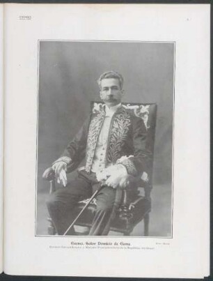 Excmo. Señor Domicio da Gama - Enviado extraordinario y Ministro Plenipotenciario de la República del Brasil