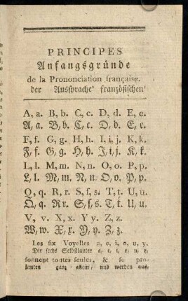 9-18, Principes de la Prononciation...