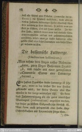 Die balsamische Lattwerge
