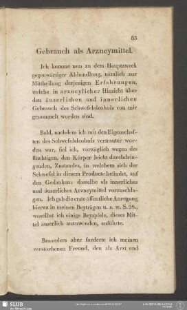 Gebrauch als Arzneymittel