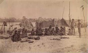 Sommerlager eines indigenen Volkes, Araguaia, Para