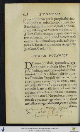 Aurum potabile.