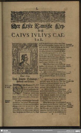 Der Erste Römische Keyser ist Caius Iulius Caesar