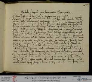 'Medela fluxus ex Clementio Clementino'