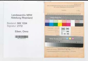 Entnazifizierung Onno Eiben , geb. 16.06.1897 (Leutnant)