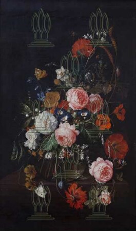 Blumen in einem Glasgefäß
