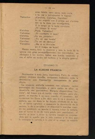 Cuadro II. - La alegre Francia