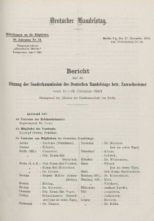 50. Jahrg. Nr. 24., ... den 27. November 1910