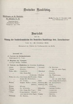 50. Jahrg. Nr. 24., ... den 27. November 1910
