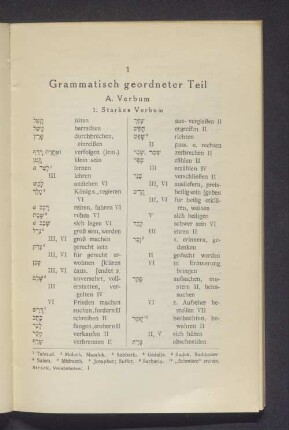 1 Grammatische geordneter Teil