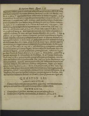 Quaestio LXI. / Quaestio LXXI.