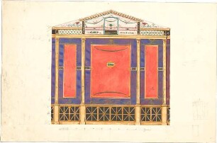 Zocher, Ernst; Architektonische Entwürfe - Aufriss