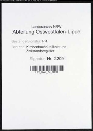 Kirchenbuchduplikat der katholischen Gemeinde Reiste (GHT 1831-1847). (Gemeinde: Reiste, katholische Gemeinde)