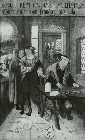 Das zehnte Gebot (mit Wappen und Zeichen des Gregor Byner)