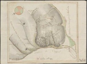 Abriß des Schlosses Bosenstein und der Districte um selbiges (Rückseite)