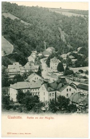 Blick nach Glashütte im Müglitztal