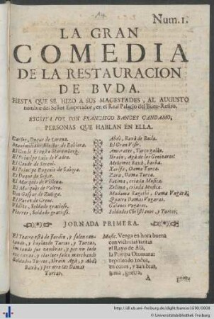La Gran Comedia De La Restauración De Buda.