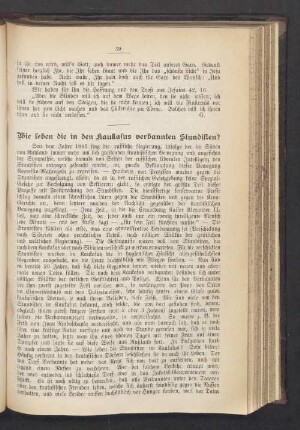 Wie leben die in den Kaukasus verbannten Stundisten?