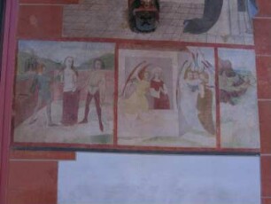Heilige — Die Heiligen Barbara und Cäcilia und eine fragmentierte Darstellung