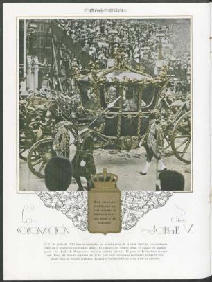 La coronación de Jorge V.