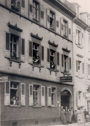 Altstadt, Dörfle. Adlerstraße, Bauschlosserei Haas