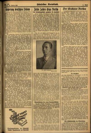 Zweite Ausgabe vom Freitag, den 30. Oktober 1936.