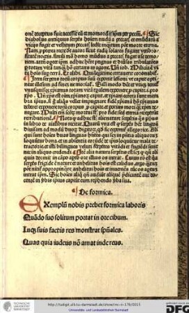Exemplum nobis prebet formica laboris...
