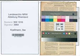 Entnazifizierung Ilse Koellmann , geb. 23.01.1920 (Lehrerin)