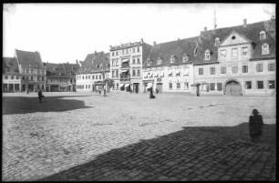 Borna. Markt mit Lutherhaus