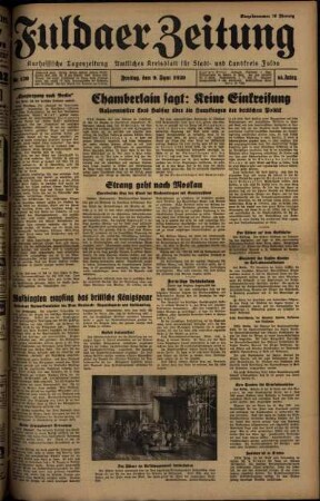 Ausgabe vom Freitag, den 09. Juni 1939.