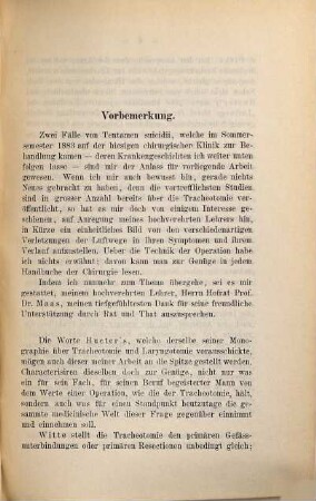 Ueber Tracheotomie nach Verletzungen
