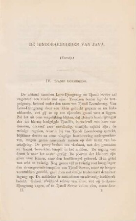 De Hindoe-oudheden van Java (Vervolg.)