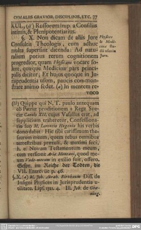 §. X. Physices & Medicinae studii usus in Jure