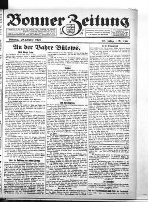 Bonner Zeitung. 1895-1933
