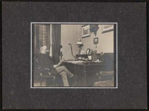 Hugo von Hofmannsthal senior im Arbeitszimmer