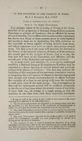 On the principles of the calculus of forms.