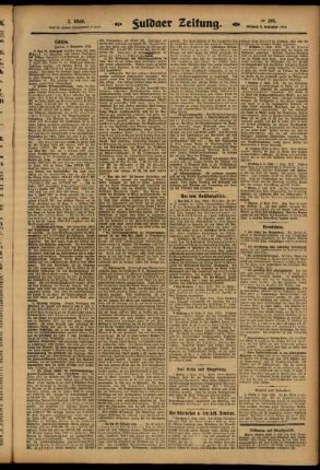 Zweite Ausgabe vom Mittwoch, den 03. September 1913.
