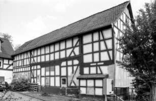 Scheune (Scheune, Fachwerk); Burgwald, Hugenottenstraße 11