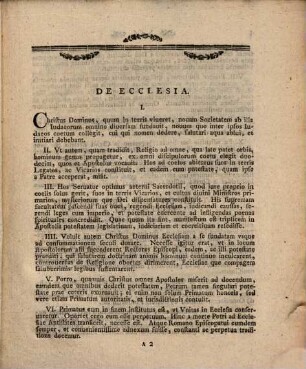 Theses selectiores ex iure ecclesiastico ... ad statum Germaniae accommodatae