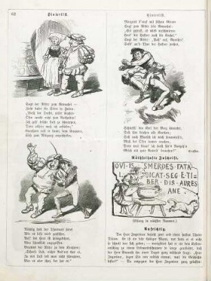 "Hinterlist" "Räthselhafte Inschrift"
