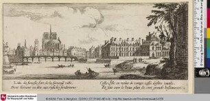 Loin du funeste sort, de la fameuse ville, ... [Veuë de l'isle de nostre Dame]