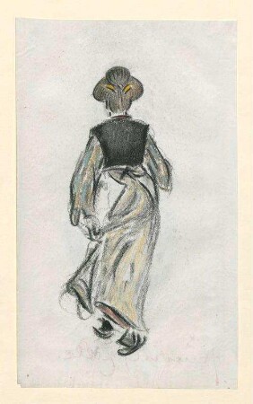 Frau in Rückansicht