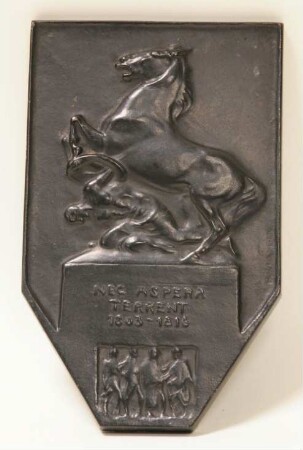 Gusseisenplakette zum Gedächtnis an die "King's German Legion"