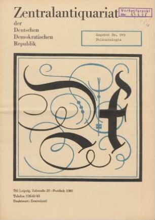 Nr. 949: Paläontologie