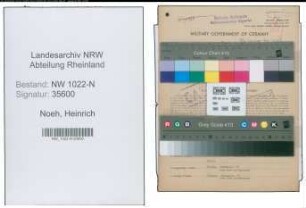 Entnazifizierung Heinrich Noeh , geb. 27.09.1891 (Bahnbeamter)