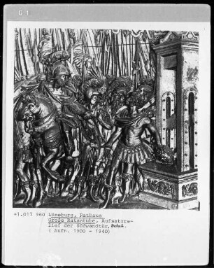 Detail: Titus Manlius Torquatus läßt seinen Sohn hinrichten